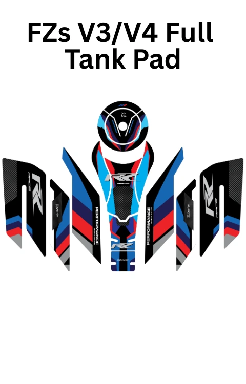 RR Edition Full Tank Pad with Knee Pad Compatible with FZs v3/v4 | Premium 3D Tank Pad, Pack of 1